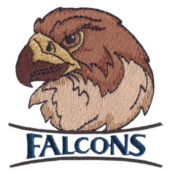 Falcons Machine Embroidery Design