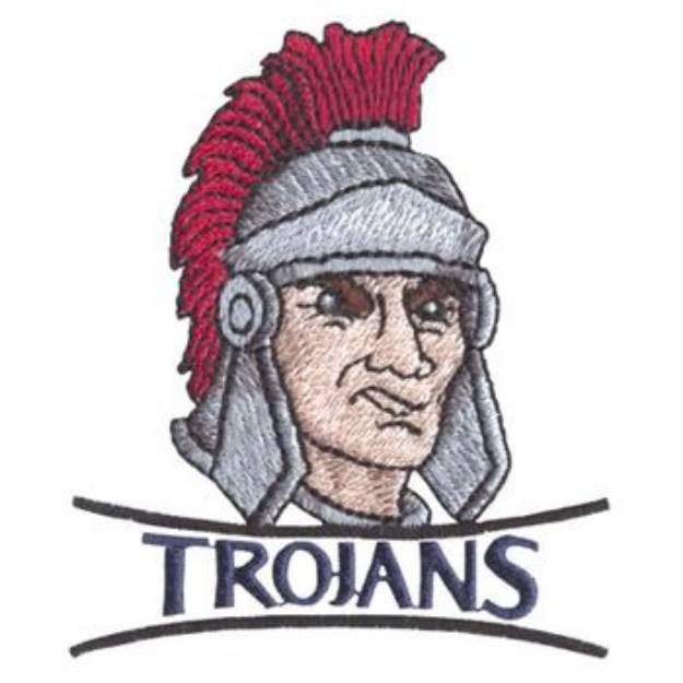 Picture of Trojans Machine Embroidery Design