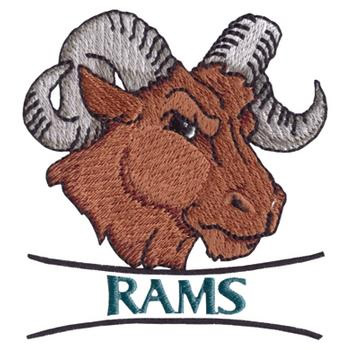 Rams Machine Embroidery Design