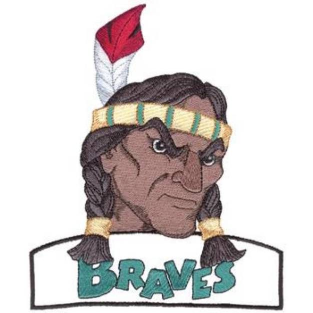 Picture of Braves Machine Embroidery Design