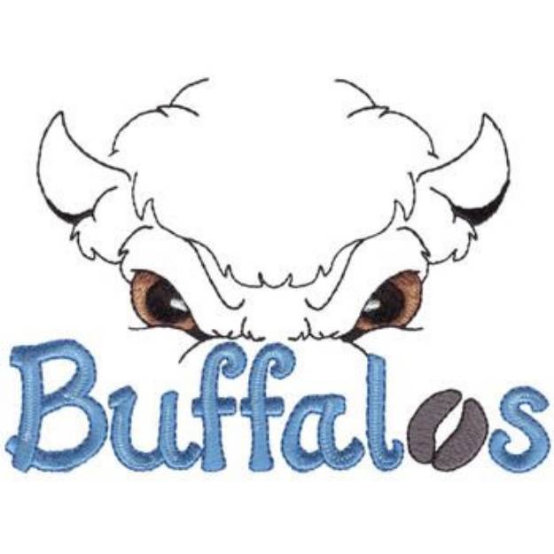 Picture of Buffalos Eyes Machine Embroidery Design