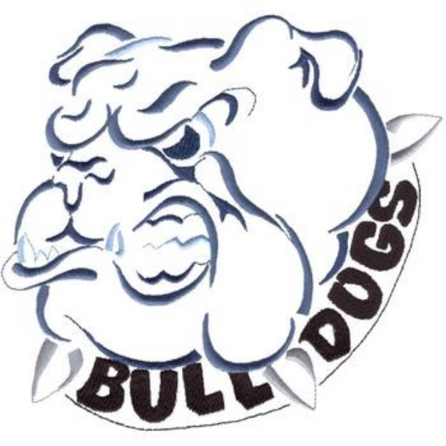 Picture of Bulldogs Machine Embroidery Design