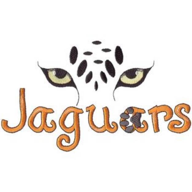 Picture of Jaguars Eyes Machine Embroidery Design