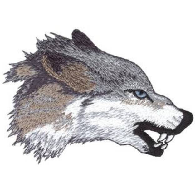 Lobos Head Machine Embroidery Design | Embroidery Library at ...