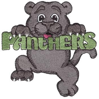 Dancing Panther Machine Embroidery Design