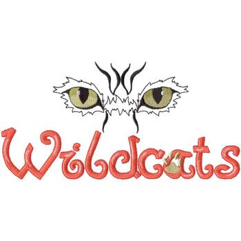 Wildcats Eyes Machine Embroidery Design