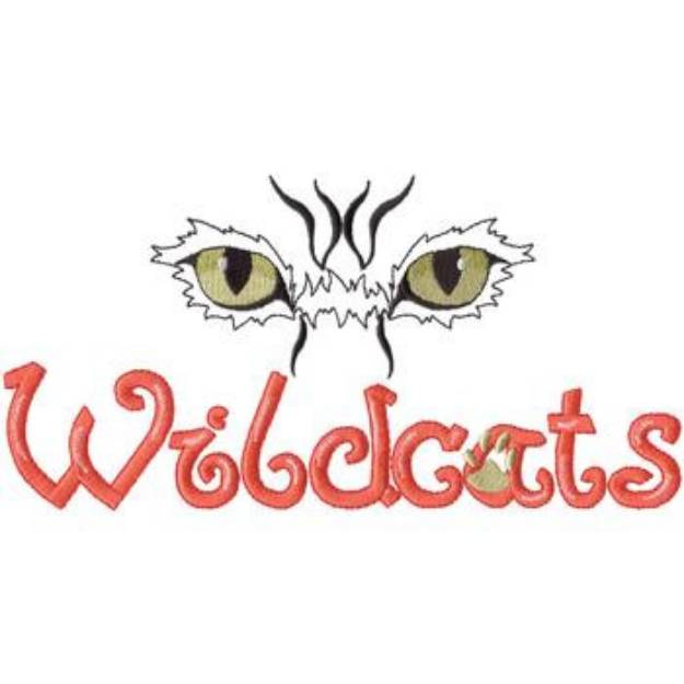 Picture of Wildcats Eyes Machine Embroidery Design