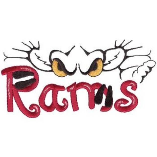 Picture of Rams Eyes Machine Embroidery Design