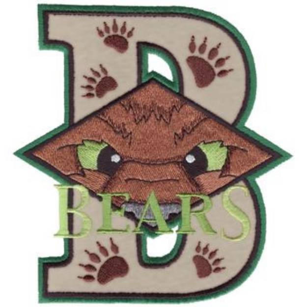 Picture of Bears B Applique Machine Embroidery Design
