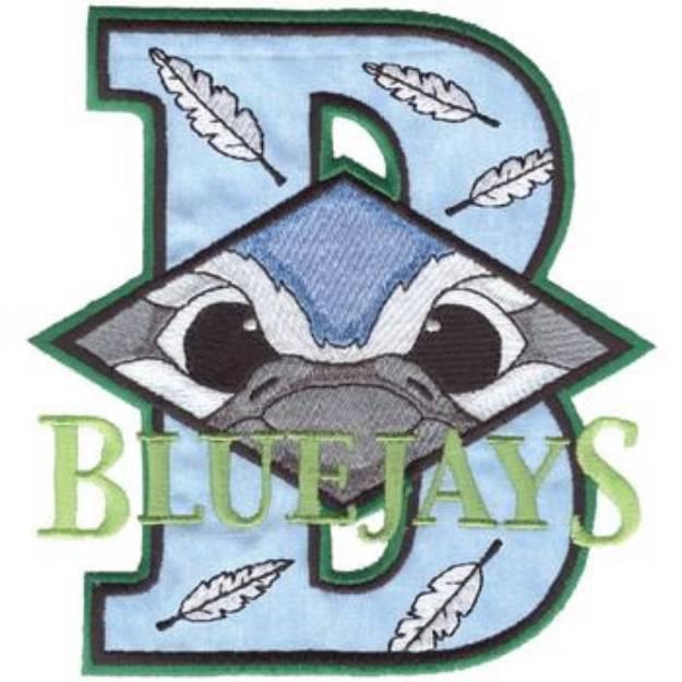 Picture of Blue Jays B Applique Machine Embroidery Design