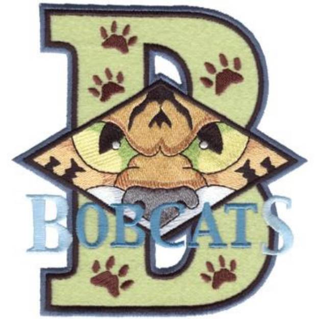 Picture of Bobcats B Applique Machine Embroidery Design