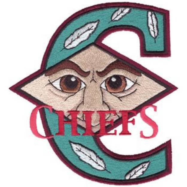 Picture of C for Chiefs Machine Embroidery Design