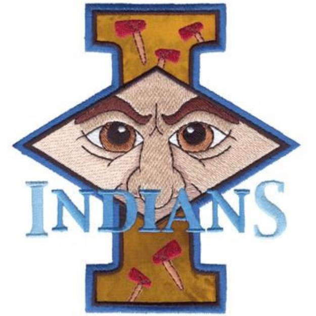 Picture of Indians I Applique Machine Embroidery Design