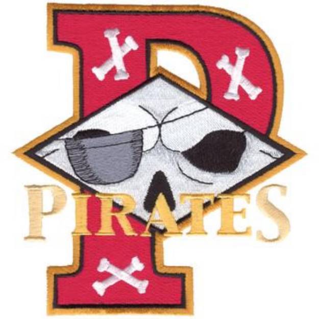 Picture of P for Pirates Machine Embroidery Design