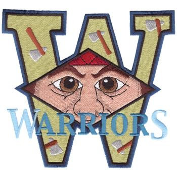 W for Warriors Machine Embroidery Design