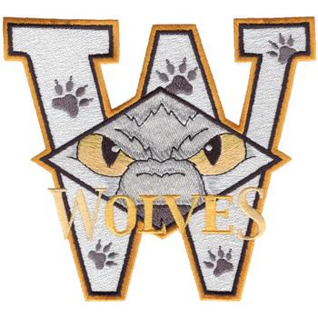 W for Wolves Machine Embroidery Design