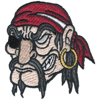 Pirates Head Machine Embroidery Design