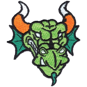 Dragons Head Machine Embroidery Design