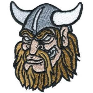 Picture of Vikings Head Machine Embroidery Design