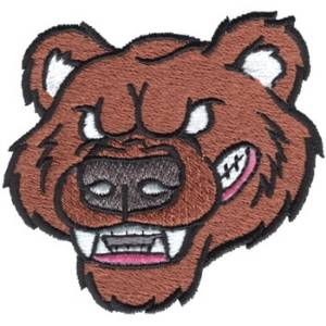 Picture of Bears Head Machine Embroidery Design