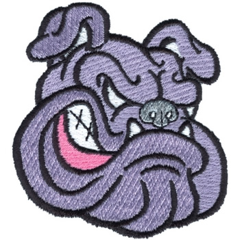 Bulldogs Head Machine Embroidery Design