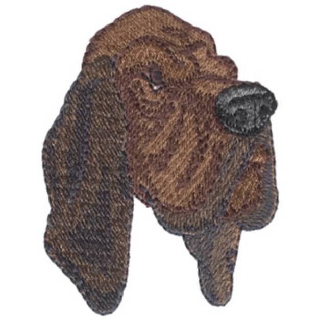 Picture of Bloodhounds Head Machine Embroidery Design