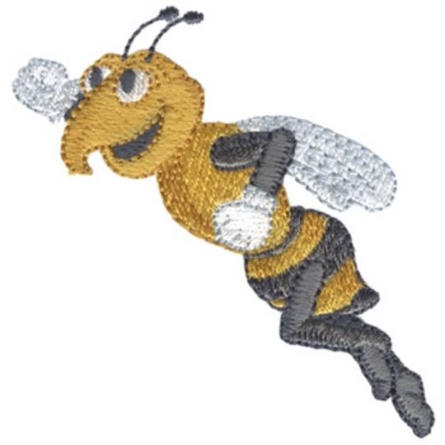 Picture of Happy Hornet Machine Embroidery Design