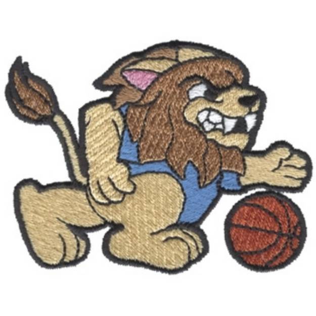 Picture of Basketball Lion Machine Embroidery Design