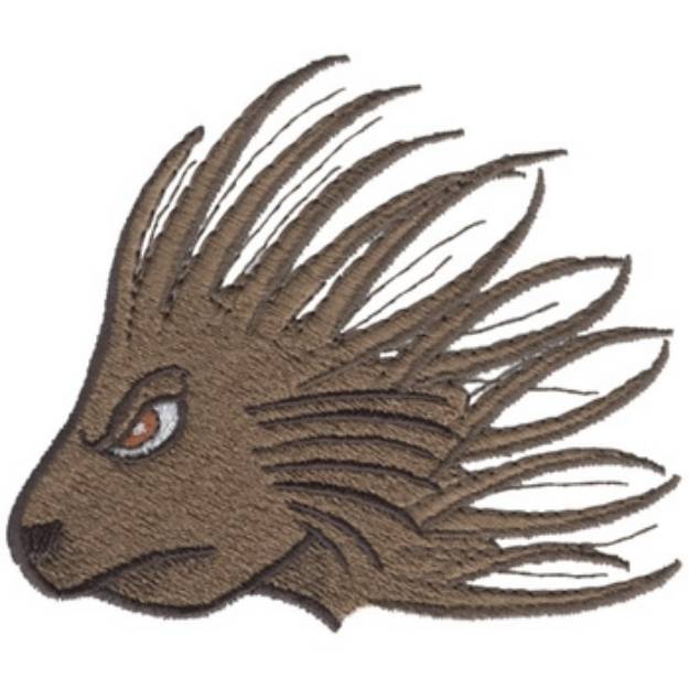 Picture of Porcupine Head Machine Embroidery Design