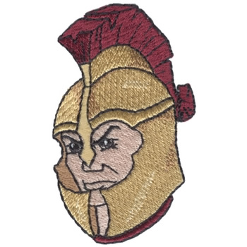 Trojan Head Machine Embroidery Design