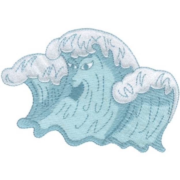 Picture of Angry Waves Machine Embroidery Design