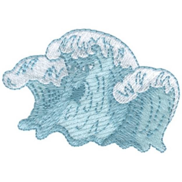 Picture of Angry Waves Machine Embroidery Design