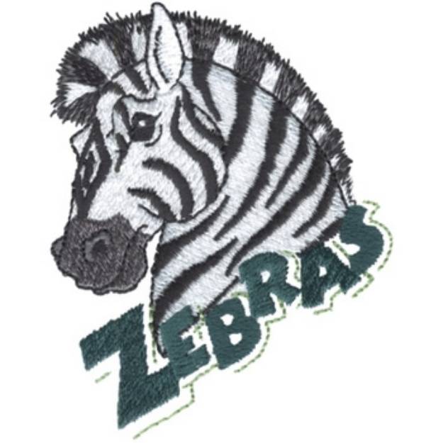 Picture of Zebras Machine Embroidery Design