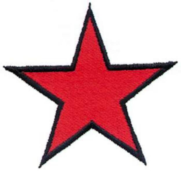 Picture of Five Point Star Machine Embroidery Design