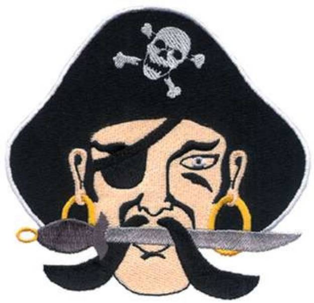 Picture of Pirate Machine Embroidery Design