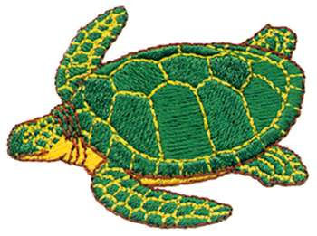 Sea Turtle Machine Embroidery Design