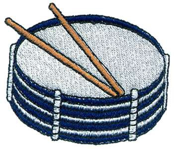 Snare Drum Machine Embroidery Design