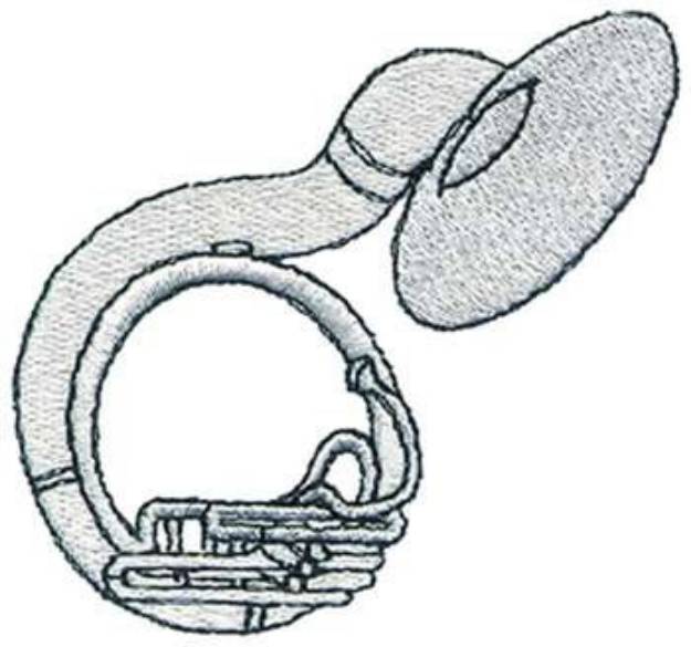 Picture of Sousaphone Machine Embroidery Design