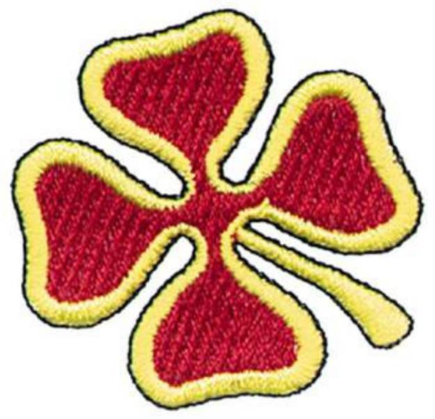 Picture of 4-leaf Clover Machine Embroidery Design