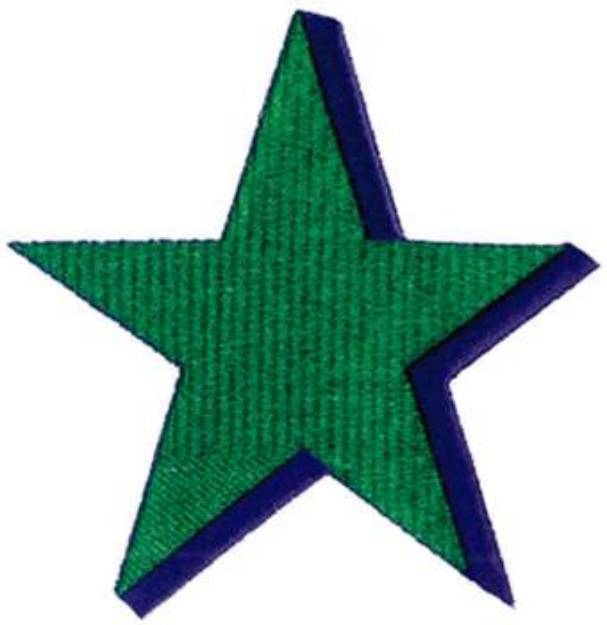 Picture of 3D Star Machine Embroidery Design