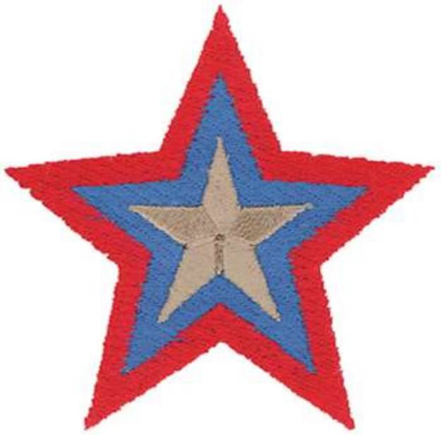 Picture of 3 in 1 Star Machine Embroidery Design