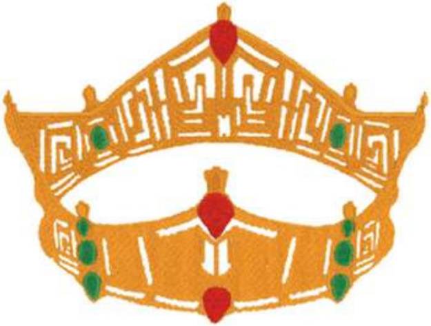 Picture of Royal Crown Machine Embroidery Design