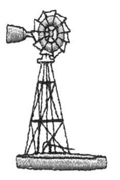 Picture of Windmill Machine Embroidery Design