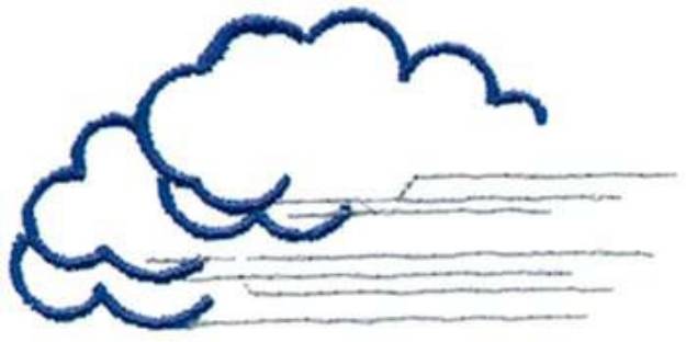 Picture of Cloud Outlines Machine Embroidery Design