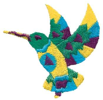 Southwest Hummingbird Machine Embroidery Design