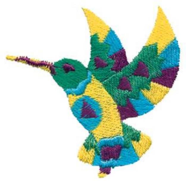 Picture of Southwest Hummingbird Machine Embroidery Design