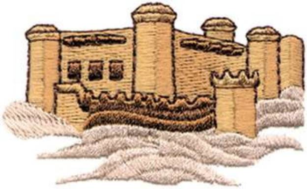 Picture of Castle Scene Machine Embroidery Design