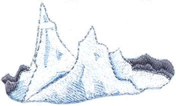 Mountain Peaks Machine Embroidery Design
