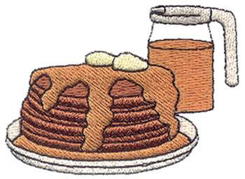 Pancakes Machine Embroidery Design