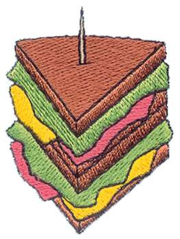 Club Sandwich Machine Embroidery Design